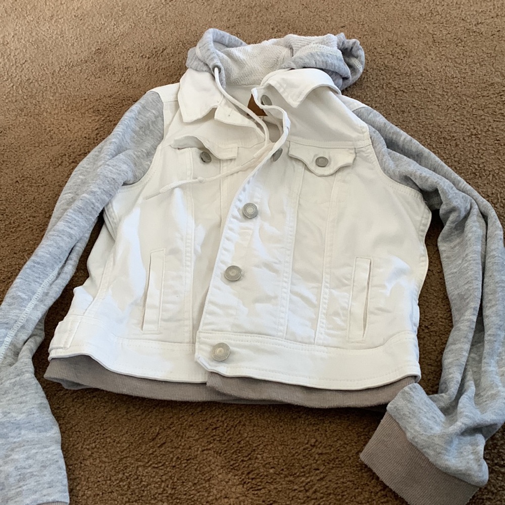 Hooded jean jacket